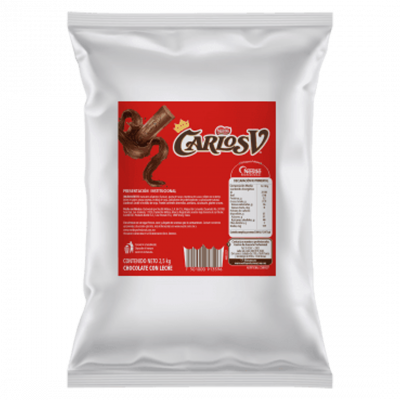 CARLOS V® chocolate troceado 2.5kg