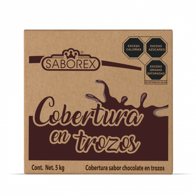 Cobertura chocolate en trozos Saborex (Blanco)