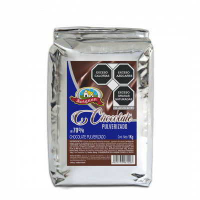 Chocolate pulverizado claro turquesa Avignon al 35% 1kg.